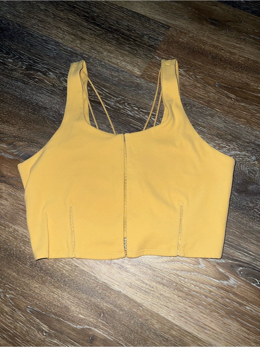 Nike Yellow Strappy Crop Camisole